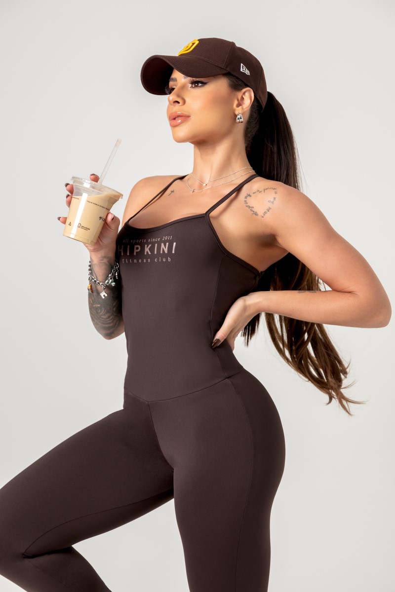 Hipkini - Jumpsuit Favorite Coffee with Silk - 33330657