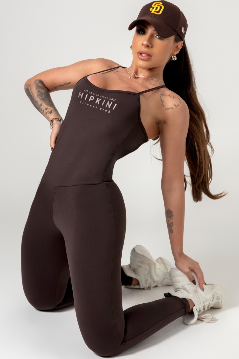 Hipkini - Jumpsuit Favorite Coffee with Silk - 33330657