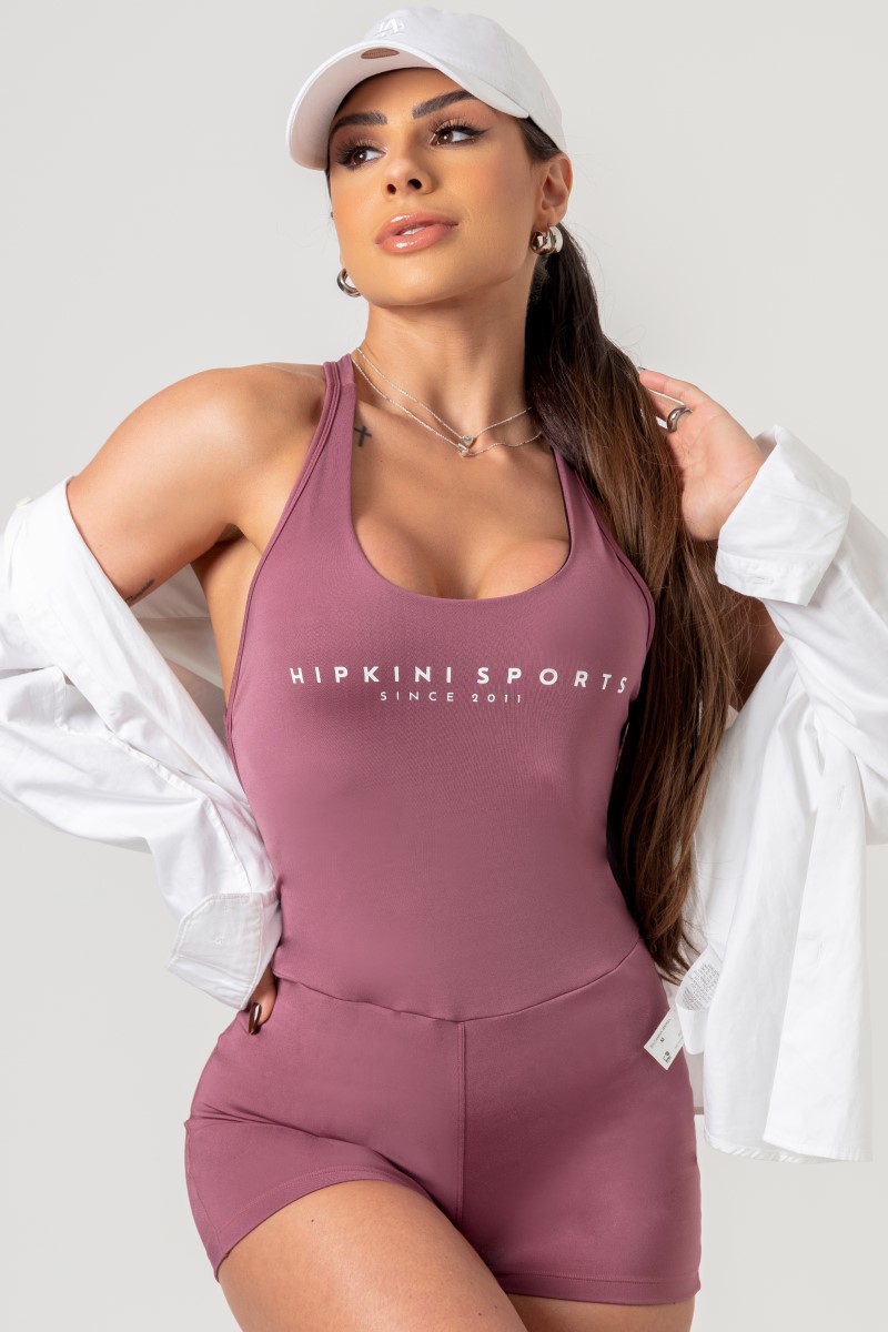 Hipkini - Favorite Romper Matte Pink Cross Straps - 33330660