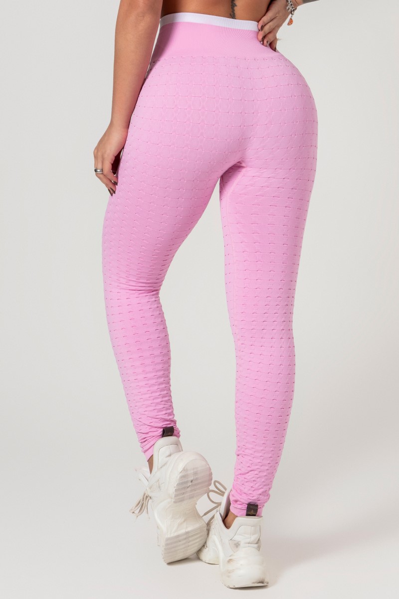 Hipkini - Favorite Seamless Light Pink Brocade Legging - 33330719