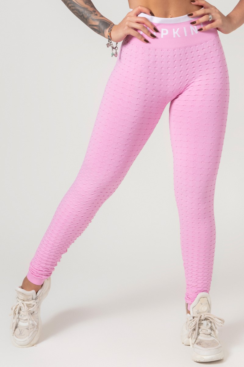 Hipkini - Favorite Seamless Light Pink Brocade Legging - 33330719