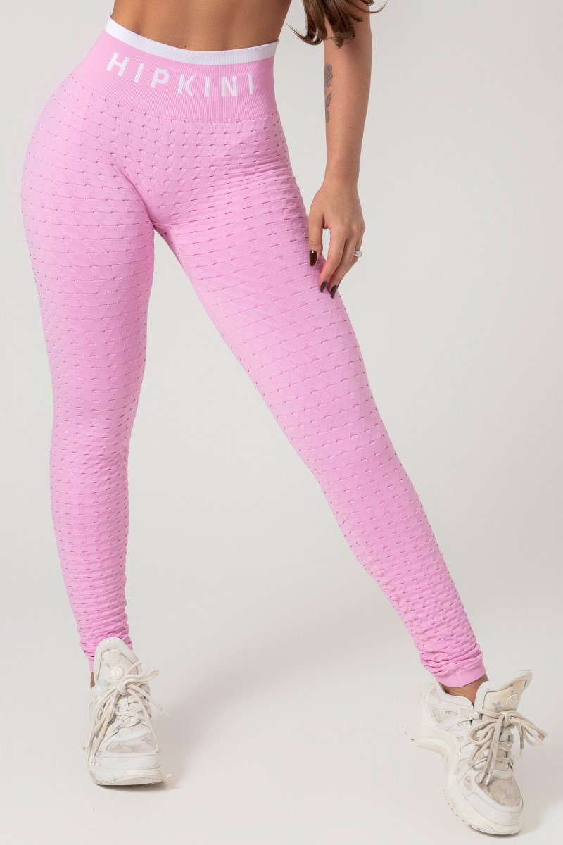 Hipkini - Favorite Seamless Light Pink Brocade Legging - 33330719