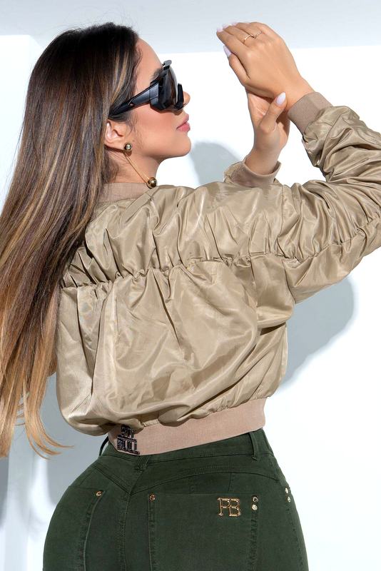 Pit Bull Jeans - Khaki Pit Bull Bomber Jacket - 83684