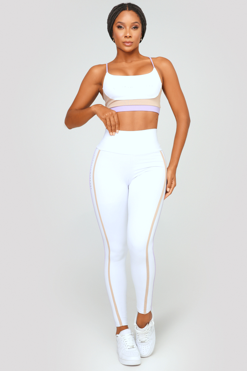 Lets Gym - White Adapt Leggings - 2461BR