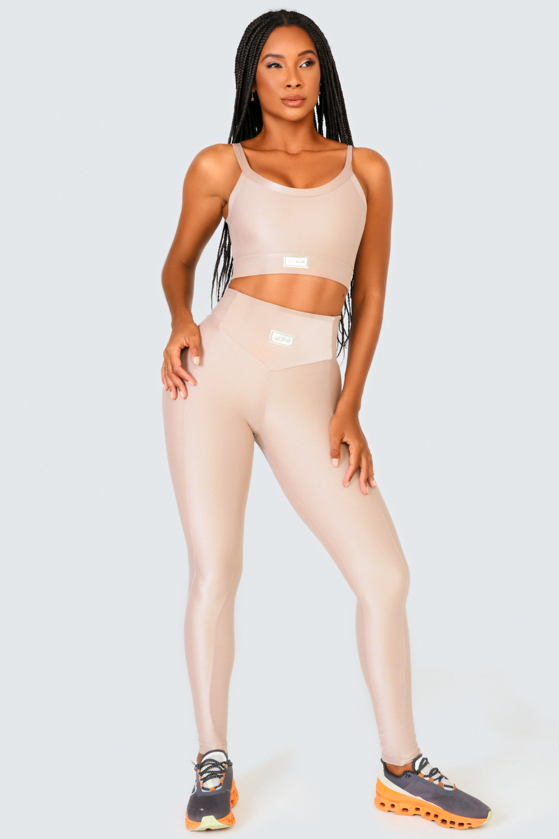 Lets Gym - Bright Nude Leggings - 2142BND