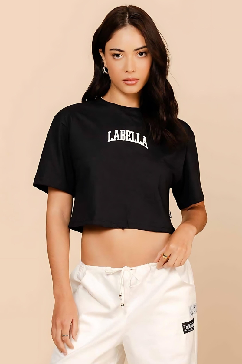 Labellamafia - Cropped Sports Preto Labellamafia - 33480