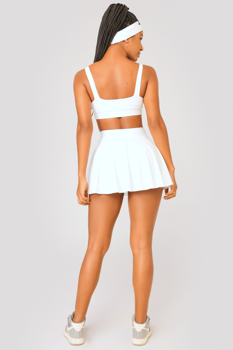 Lets Gym - Short Skirt Sunset White - 2475BR