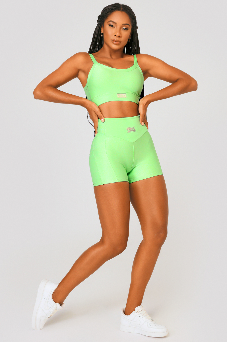 Lets Gym - Short Bright Neon Green - 2143BVDN