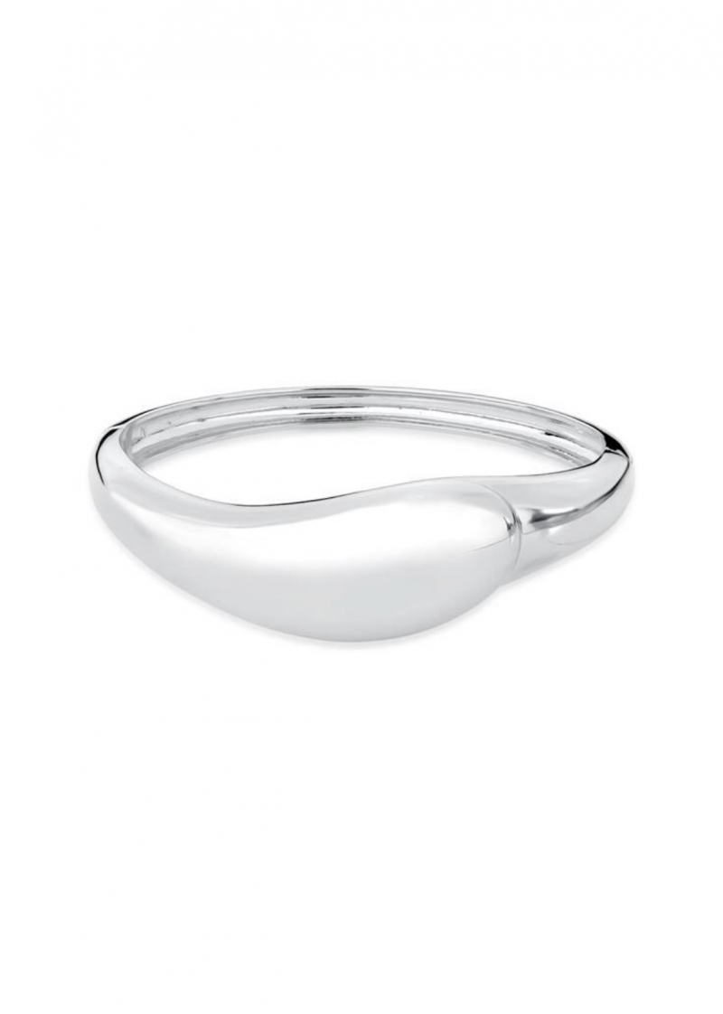 Mikabe - White Rhodium Smooth Drop Btanklet - MK1785