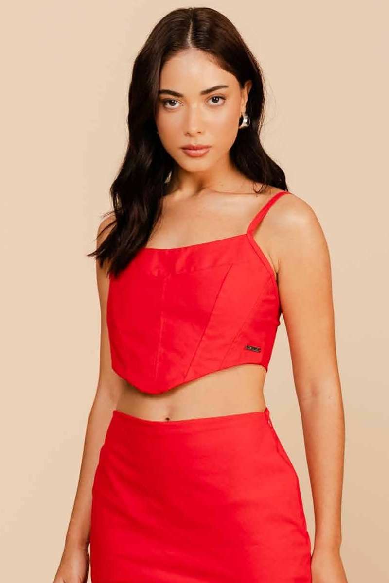 Labellamafia - Labellamafia Red Belt Top - 33520