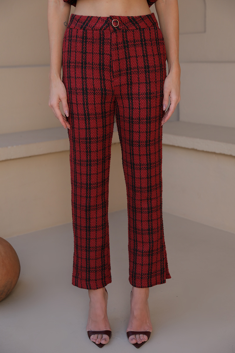 Dot Clothing - Set Dot Clothing Tweedy Red Check - 2381VERMELHO