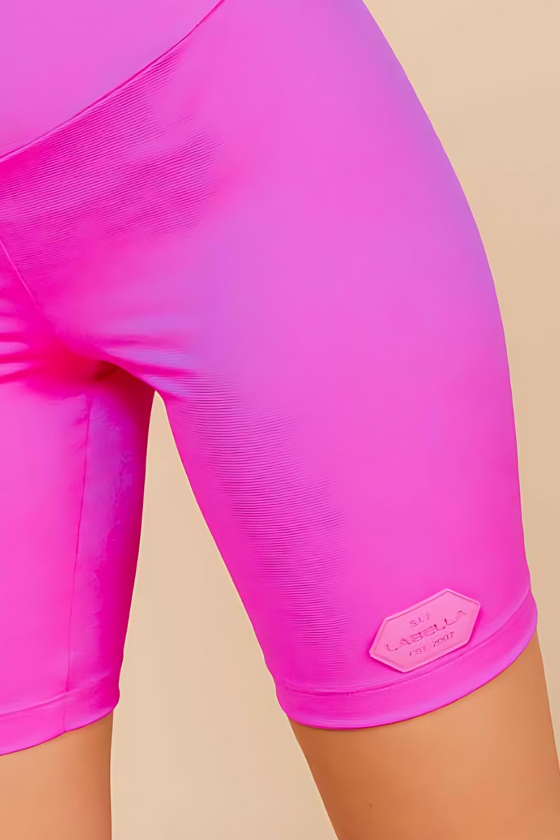 Labellamafia - Labellamafia Pink Sports Shorts - 33872