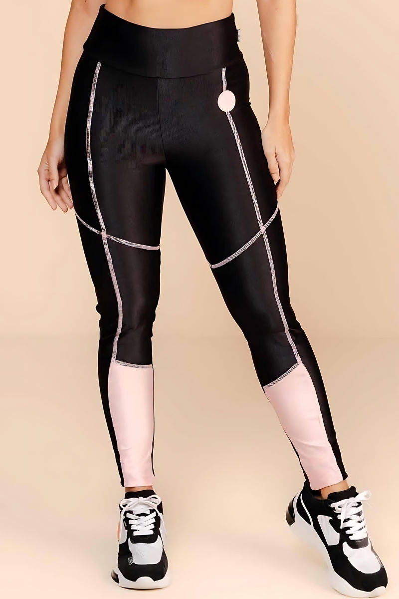 Labellamafia - Black Labellamafia Cruzado Sports Legging - 33899