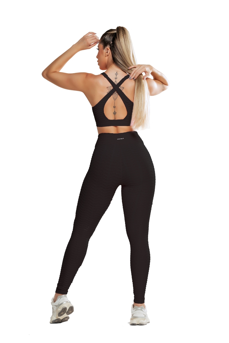 Garotafit - Black Genovessi Long Set - FCS313A