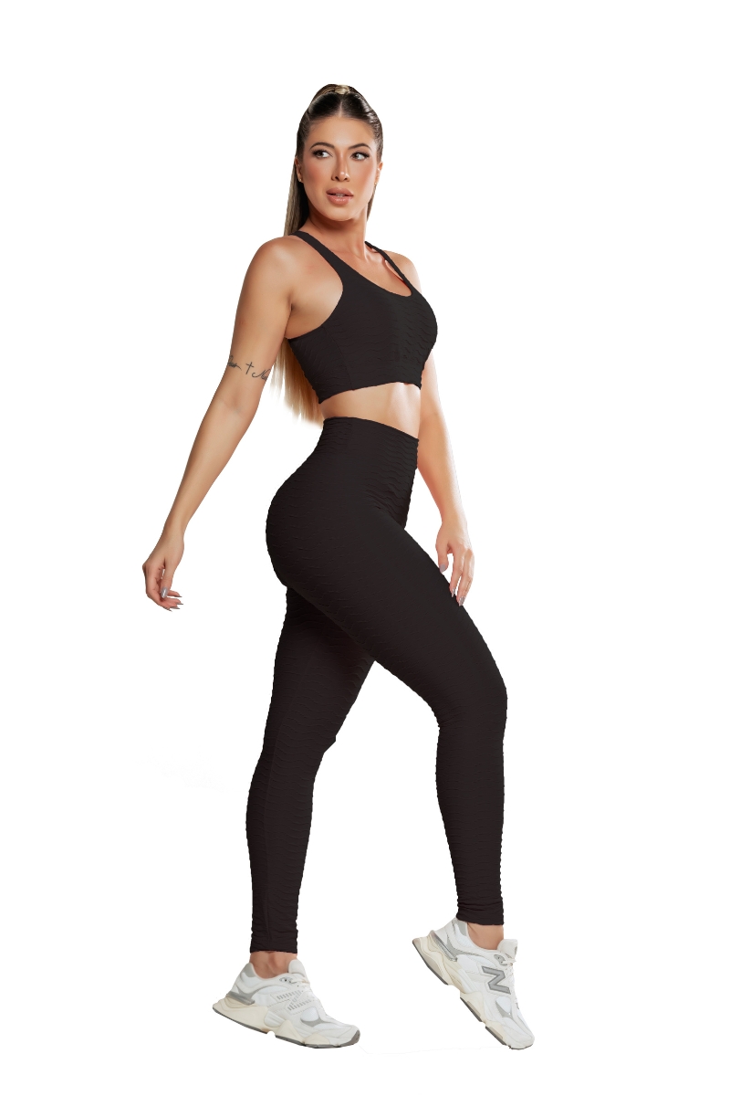 Garotafit - Black Genovessi Long Set - FCS313A