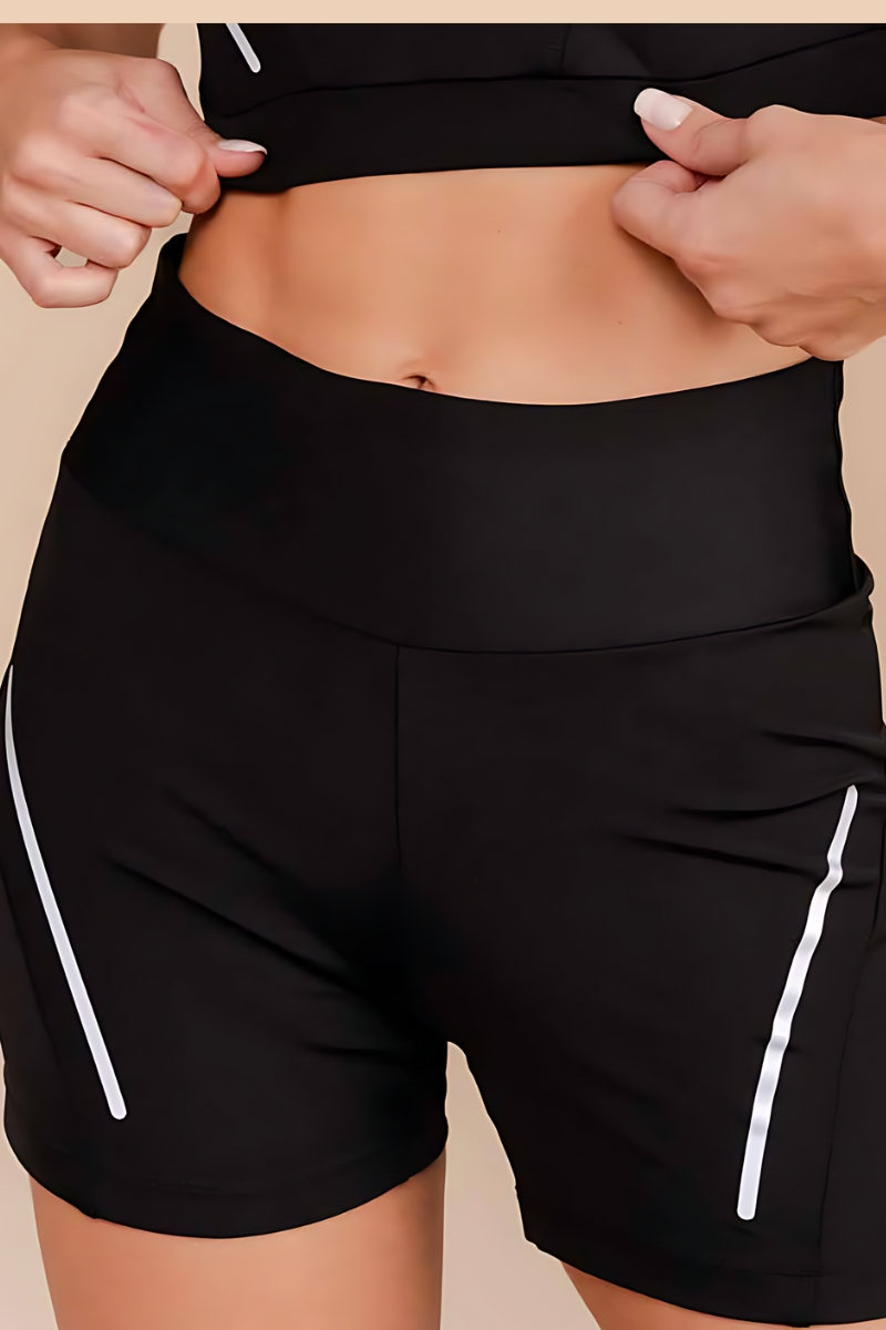 Labellamafia - Labellamafia Black Sports Shorts - 33958