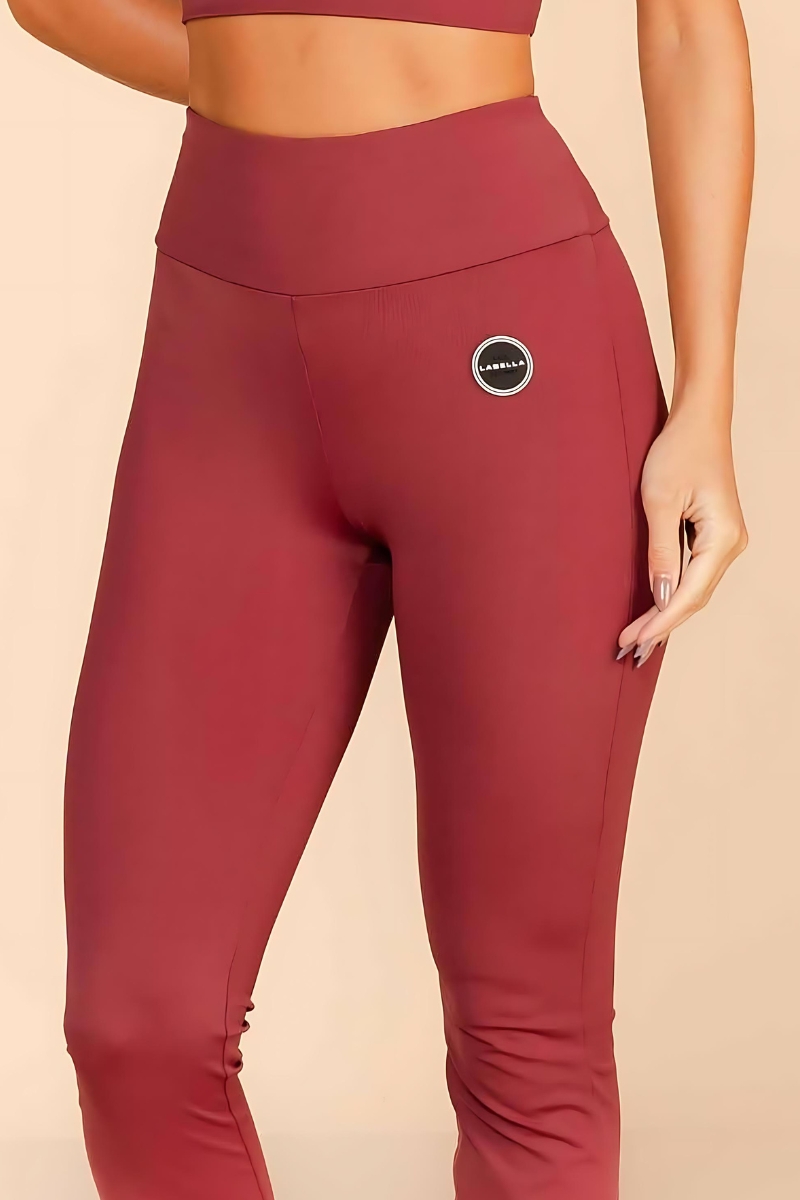 Labellamafia - Labellamafia New Flare Bordo Legging - 34038