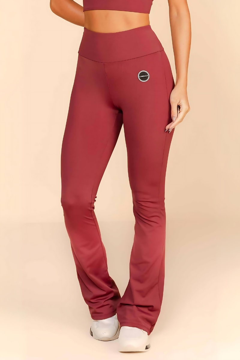 Labellamafia - Labellamafia New Flare Bordo Legging - 34038