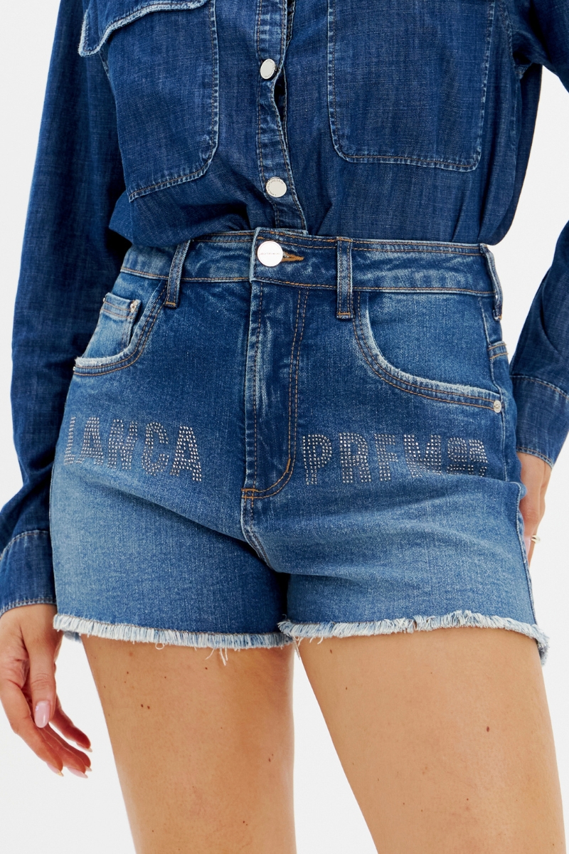 LANÇA PERFUME - SHORT JEANS RELAXED HIGH LAUNCHES EASY PERFUME - 2670