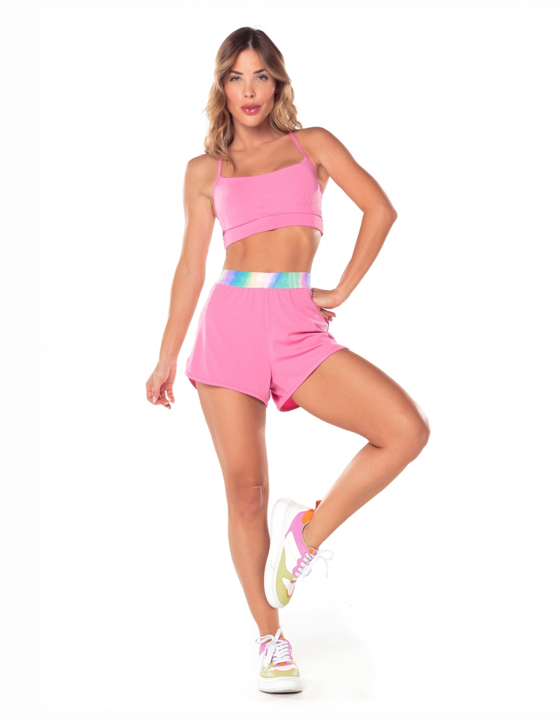 Vestem - Daisy Pink Candy Running Shorts - SH545.V25.C0504