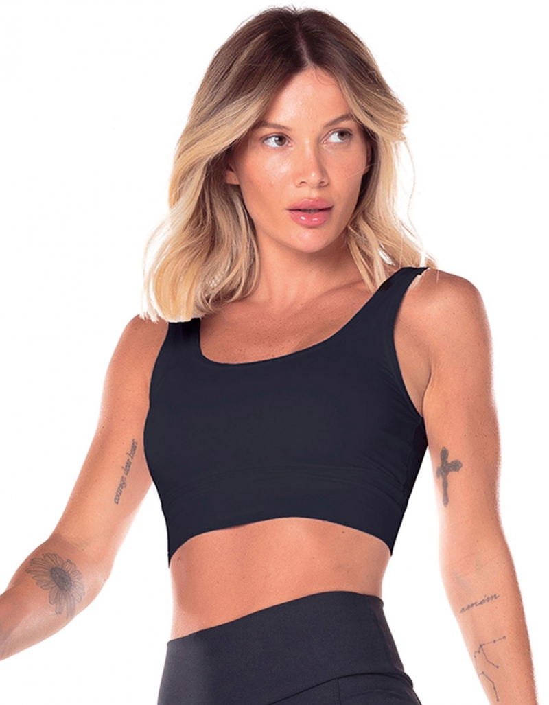 Vestem - Margot Black Crop Top - TOP1034.ESS.C0002