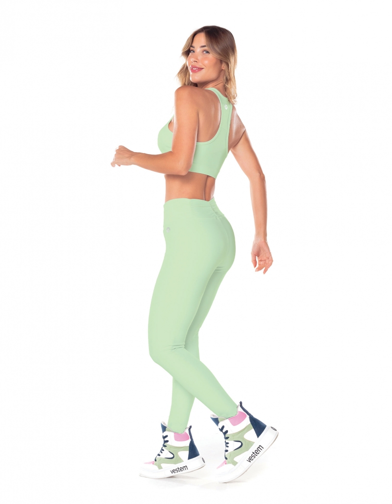 Vestem - Mint Green Cos Frufru leggings - FS1082.ESS.C0280