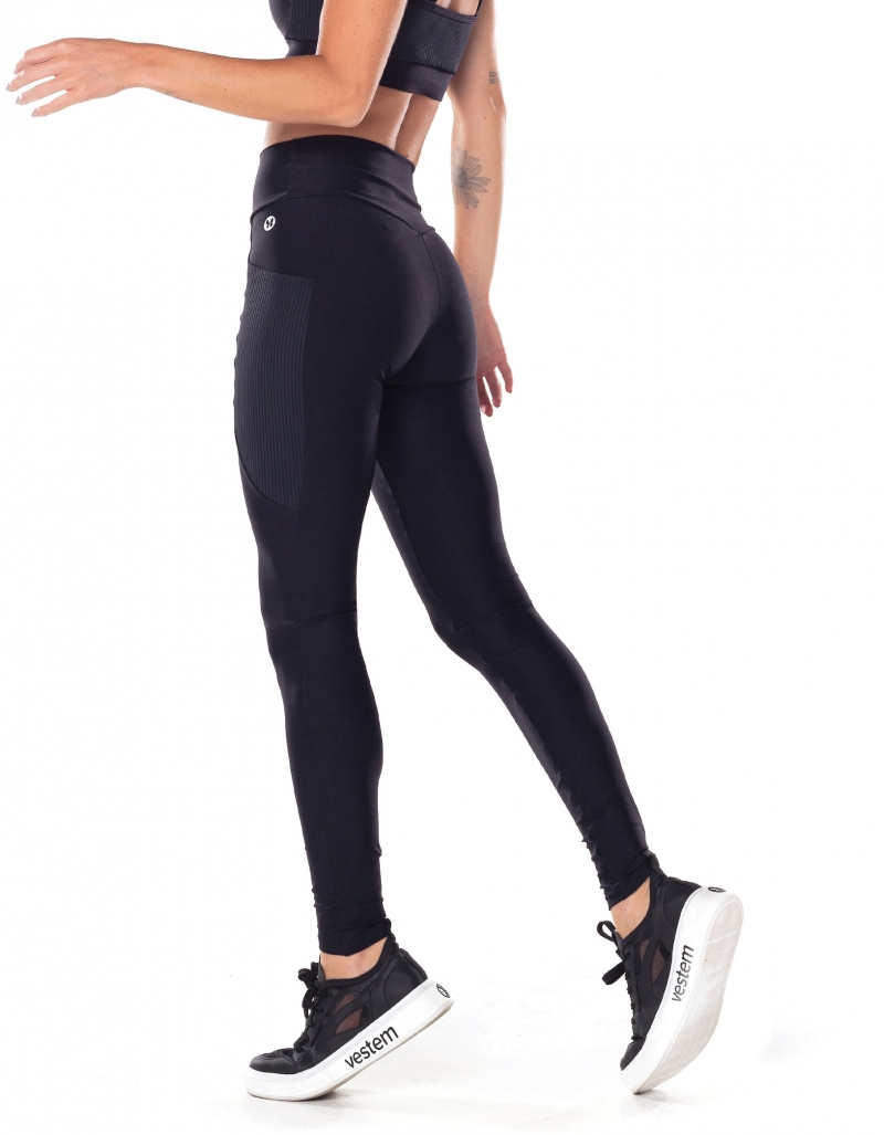 Vestem - Leggings with pockets Luna Black - FS1401.V25.C0002