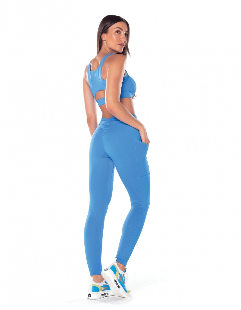 Vestem - Push Up leggings Aurora Azul Enseada - FS1433.V25.C0301