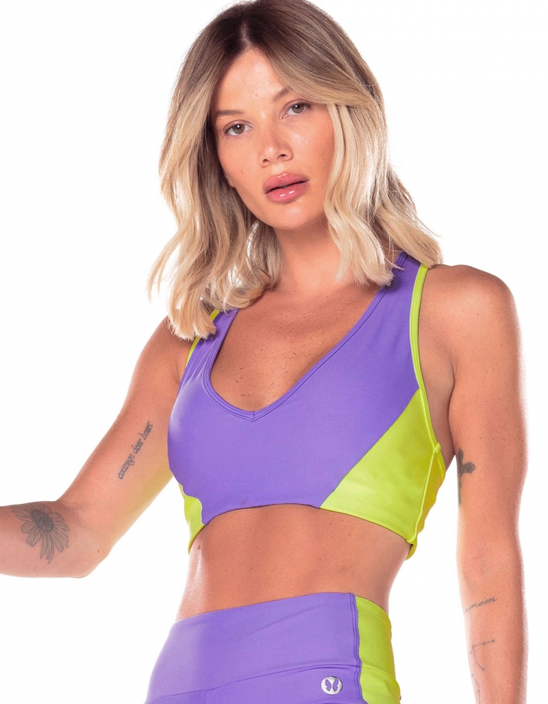 Vestem - Aurora Lavender Neon Swim Back Top - TOP1014.V25.C0412