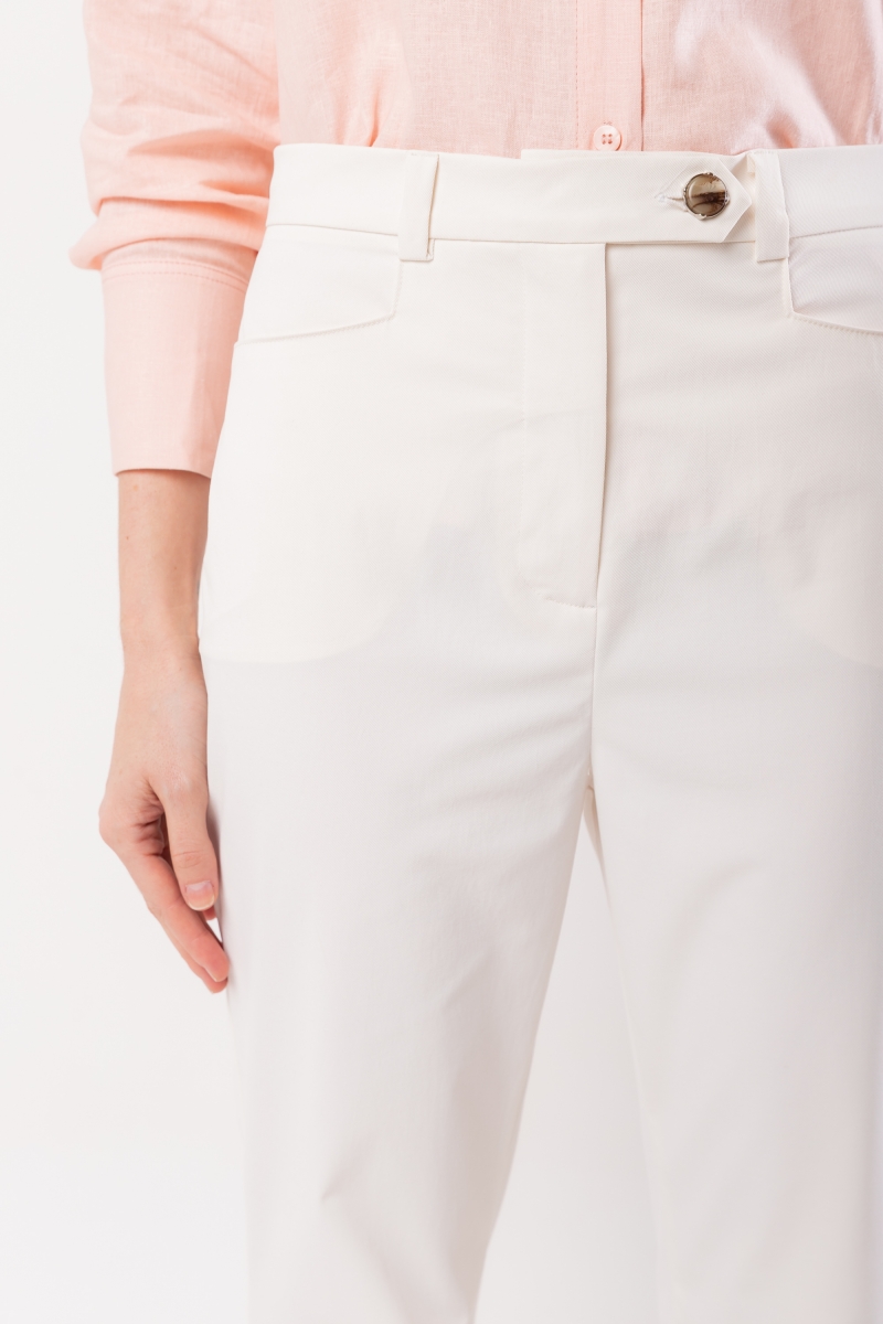 Hidrogênio - TAILORED STRAIGHT PANTS IN OFF-WHITE MARTA TWILL - 20067018