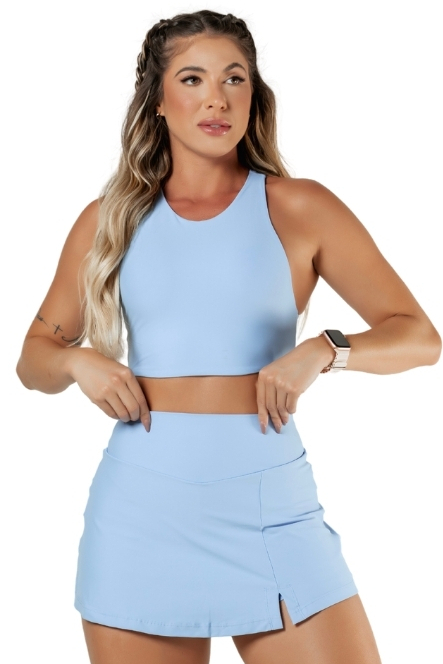 Garotafit - Light Blue Tri Top - TOB91LC