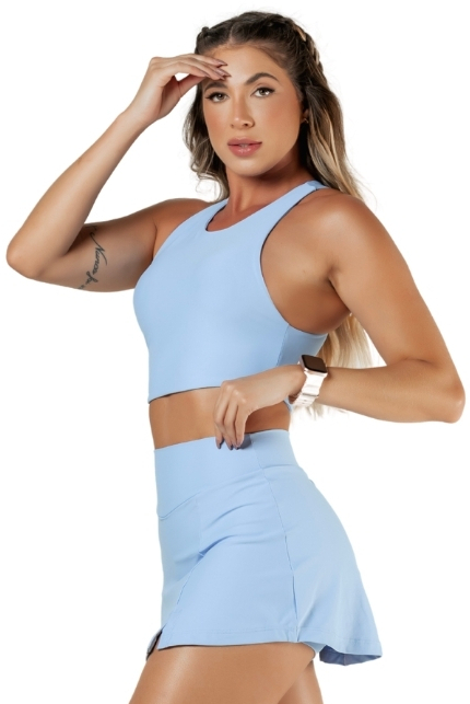 Garotafit - Light Blue Tri Top - TOB91LC