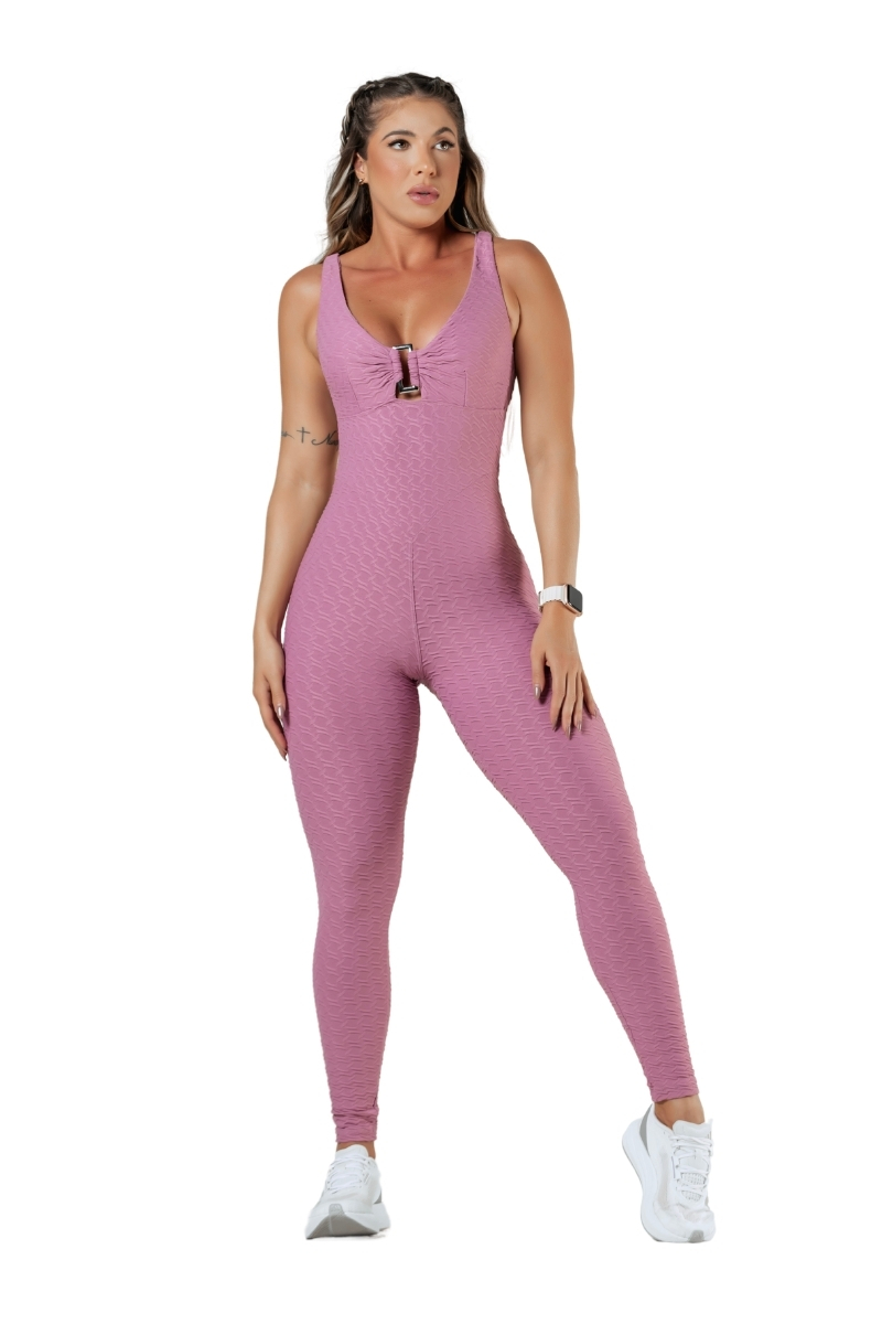 Garotafit - Yushan Rosê Jumpsuit - MAC214RS