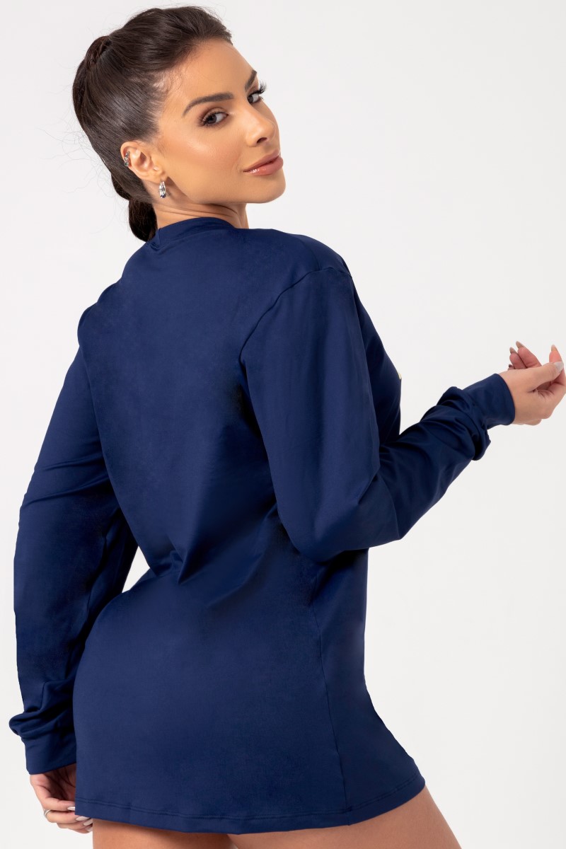 Hipkini - Large Movement T-Shirt Blue Long Sleeve - 33330700