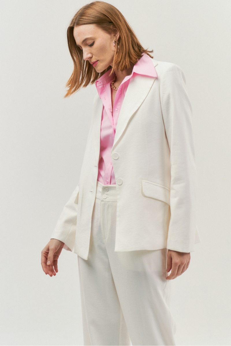 Hidrogênio - TAILORED BLAZER WITH 2 BUTTONS OFF WHITE - 19914018