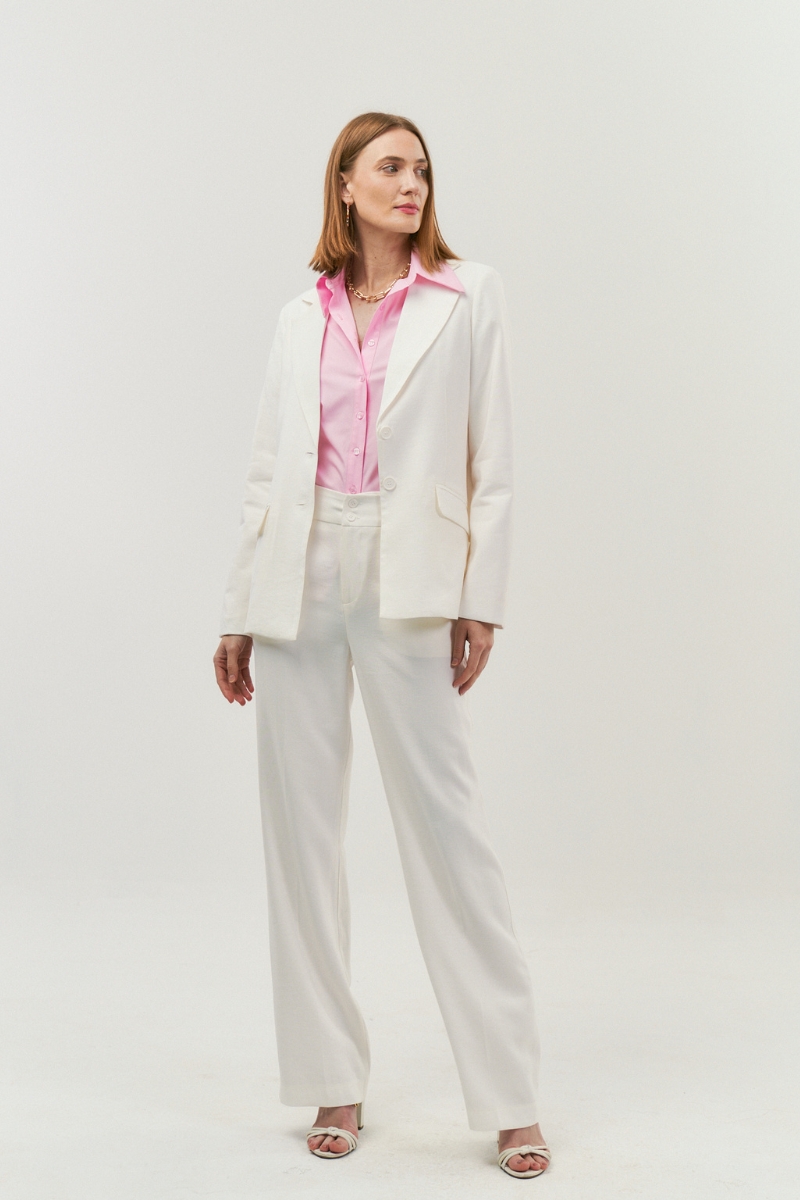 Hidrogênio - TAILORED BLAZER WITH 2 BUTTONS OFF WHITE - 19914018