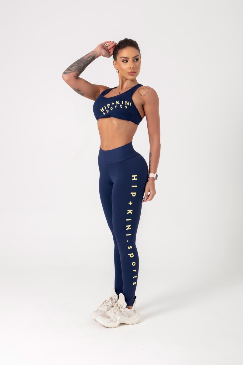 Hipkini - Blue Movement Leggings with Silk - 33330697