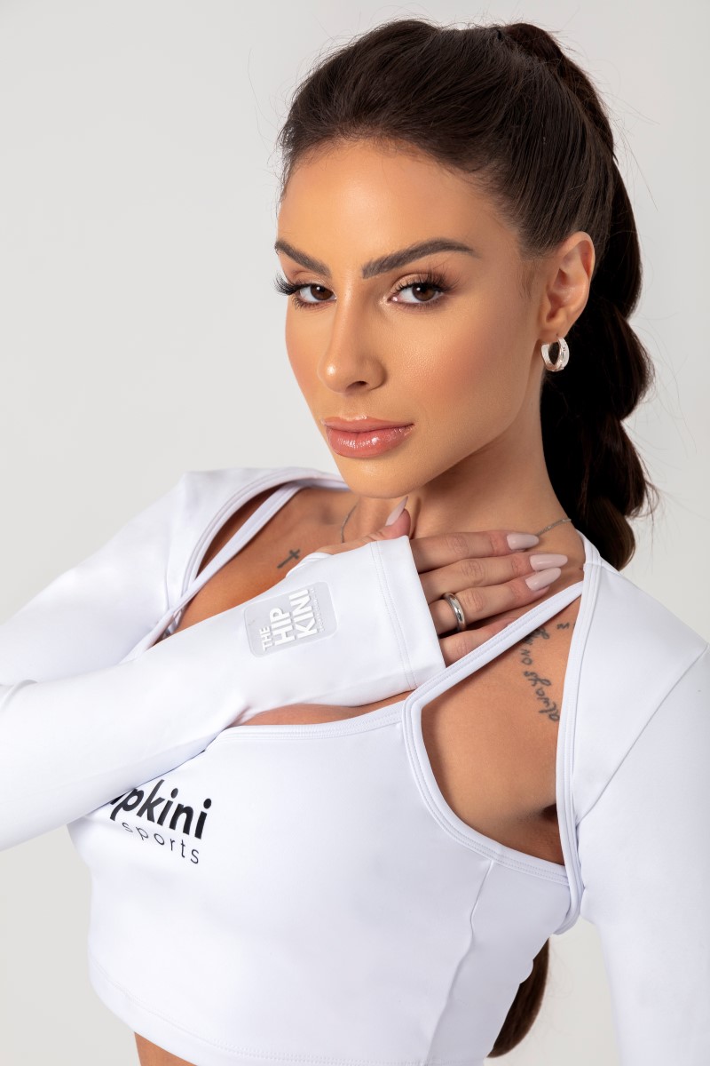 Hipkini - White Movement Blouse - 33330692