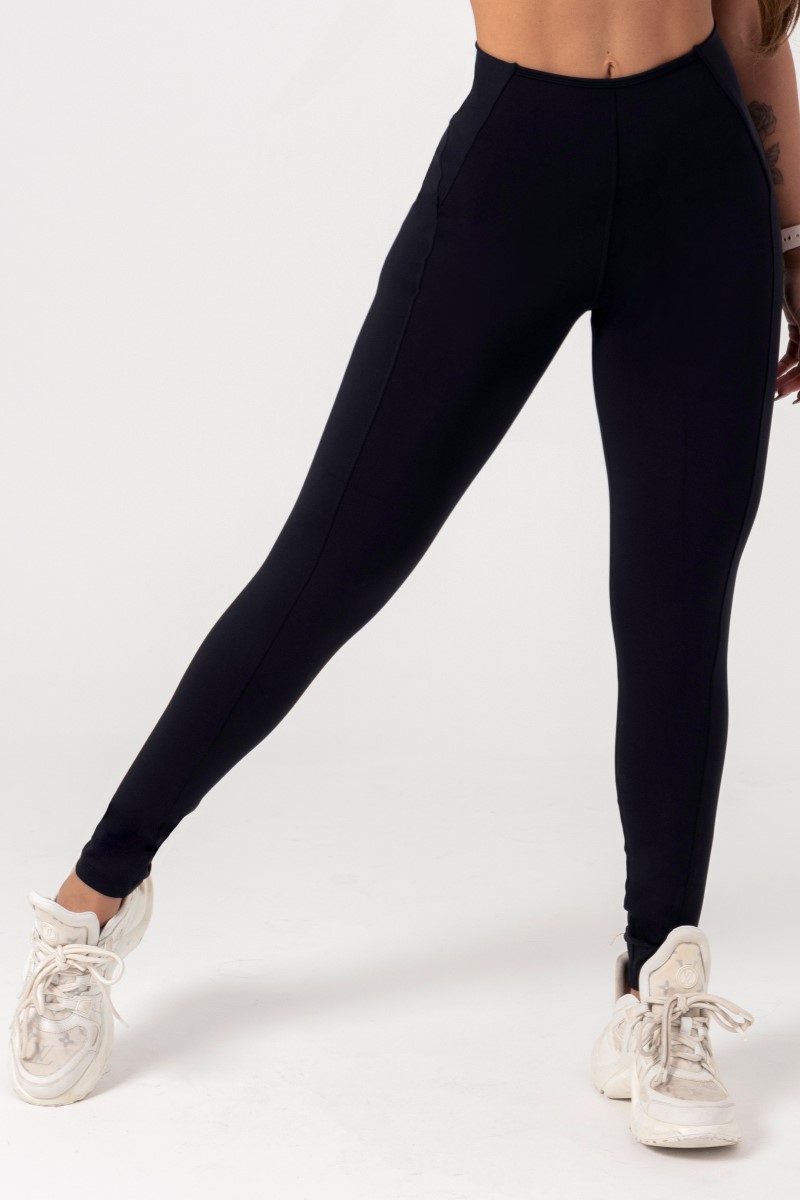 Hipkini - Black Movement Leggings with Silk on the waistband - 33330679