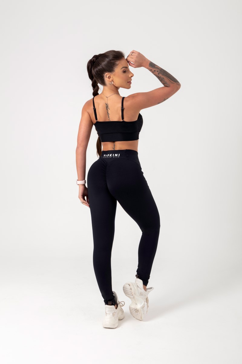 Hipkini - Black Movement Leggings with Silk on the waistband - 33330679