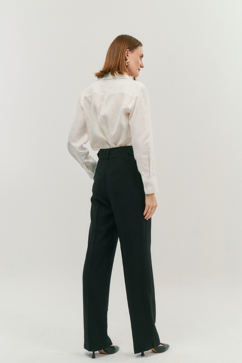 Hidrogênio - SAPPHIRE BLACK STRAIGHT PANTS - 20006001