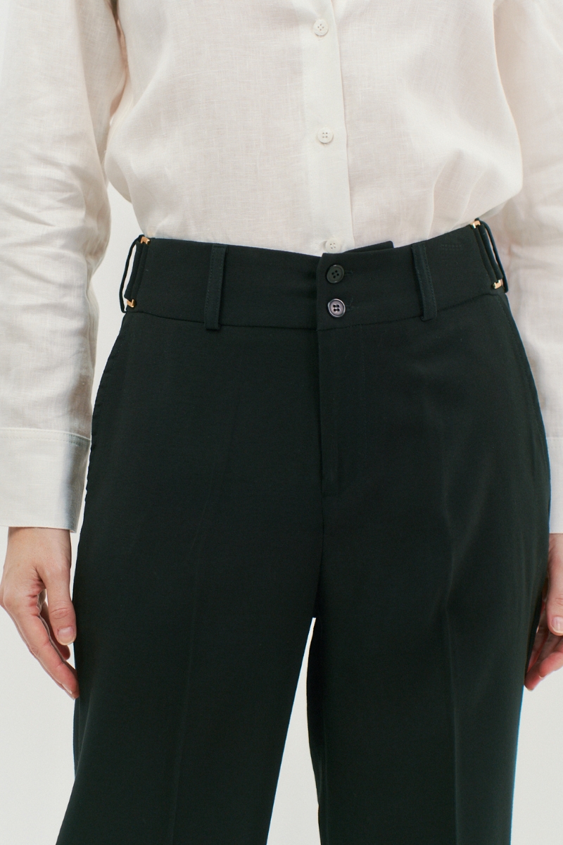 Hidrogênio - SAPPHIRE BLACK STRAIGHT PANTS - 20006001