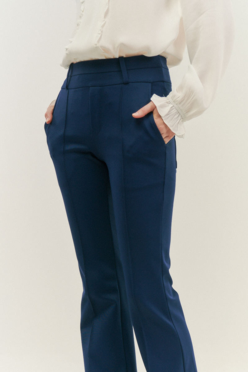 Hidrogênio - STRAIGHT PANTS WITH KNIFE POCKET AND LAPELS MARTINA NAVY - 20116004