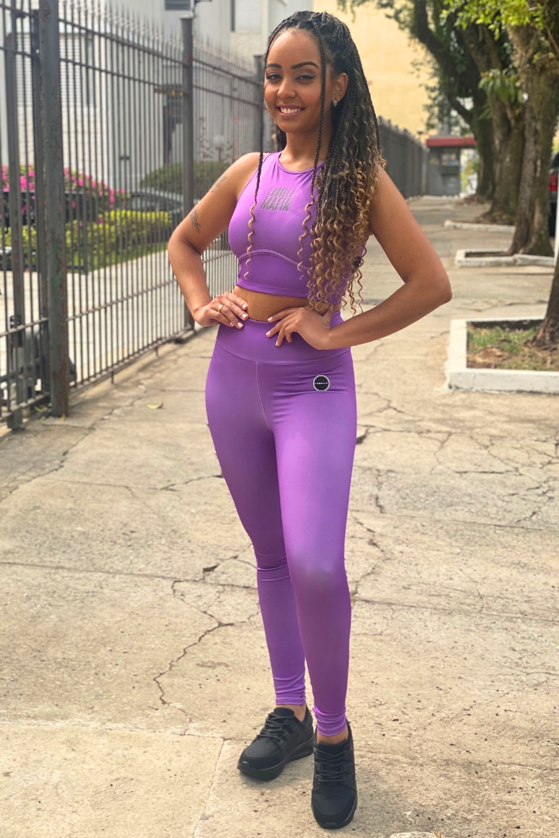 Labellamafia - Purple Sports Leggings Labellamafia - 33407