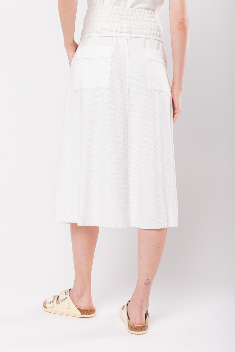 Hidrogênio - WIDE COS MIDI SKIRT WITH STITCHING AND OFF-WHITE POCKETS - 20131018