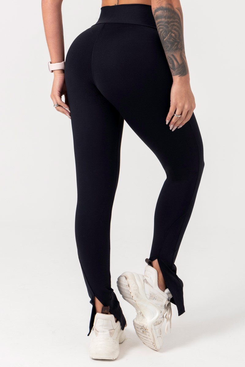 Hipkini - Black Movement Leggings with Silk - 33330681