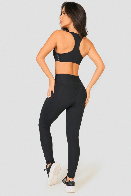 Lets Gym - Black Drop Legging - 2505PT