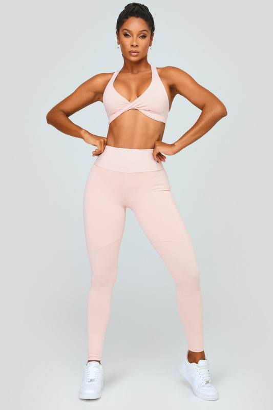 Lets Gym - Pink Drop Leggings - 2505RS