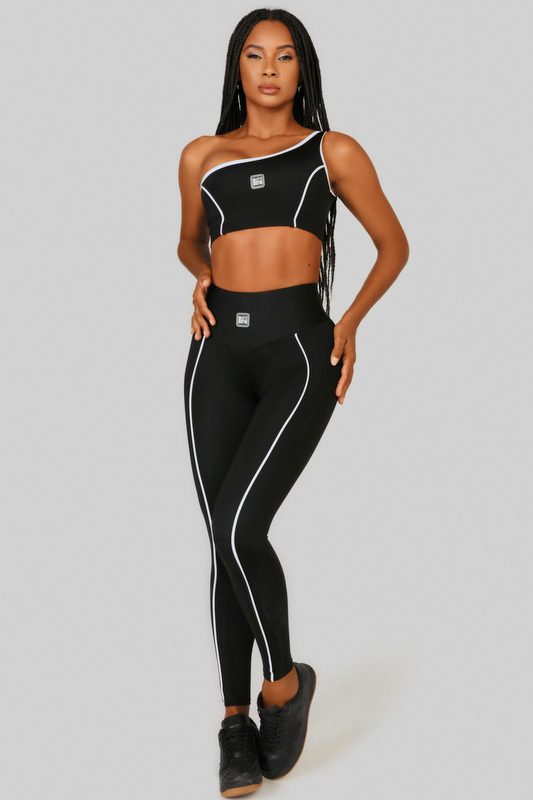 Lets Gym - Black Dynamic Leggings - 2514PT