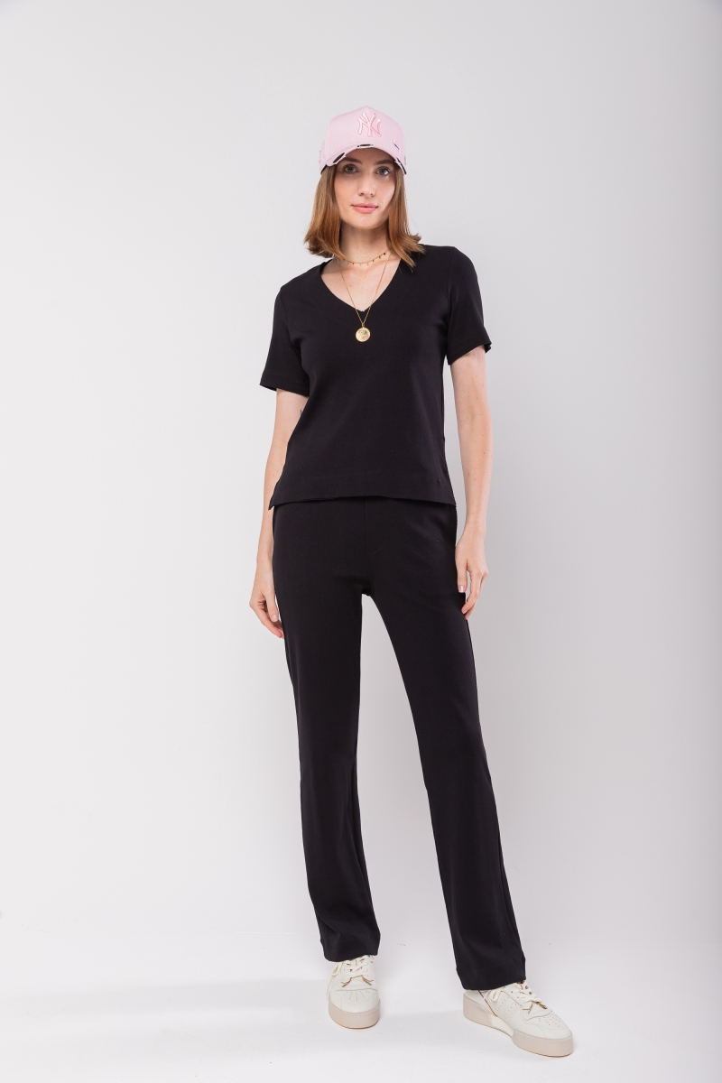 Hidrogênio - LINDALVA BLACK STRAIGHT PANTS SET - 20049001